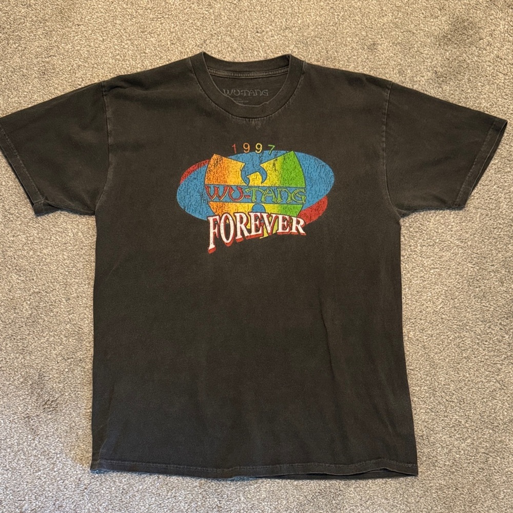 Wu Tang Forever 1997 Washed Black Charcoal Graphic Tee